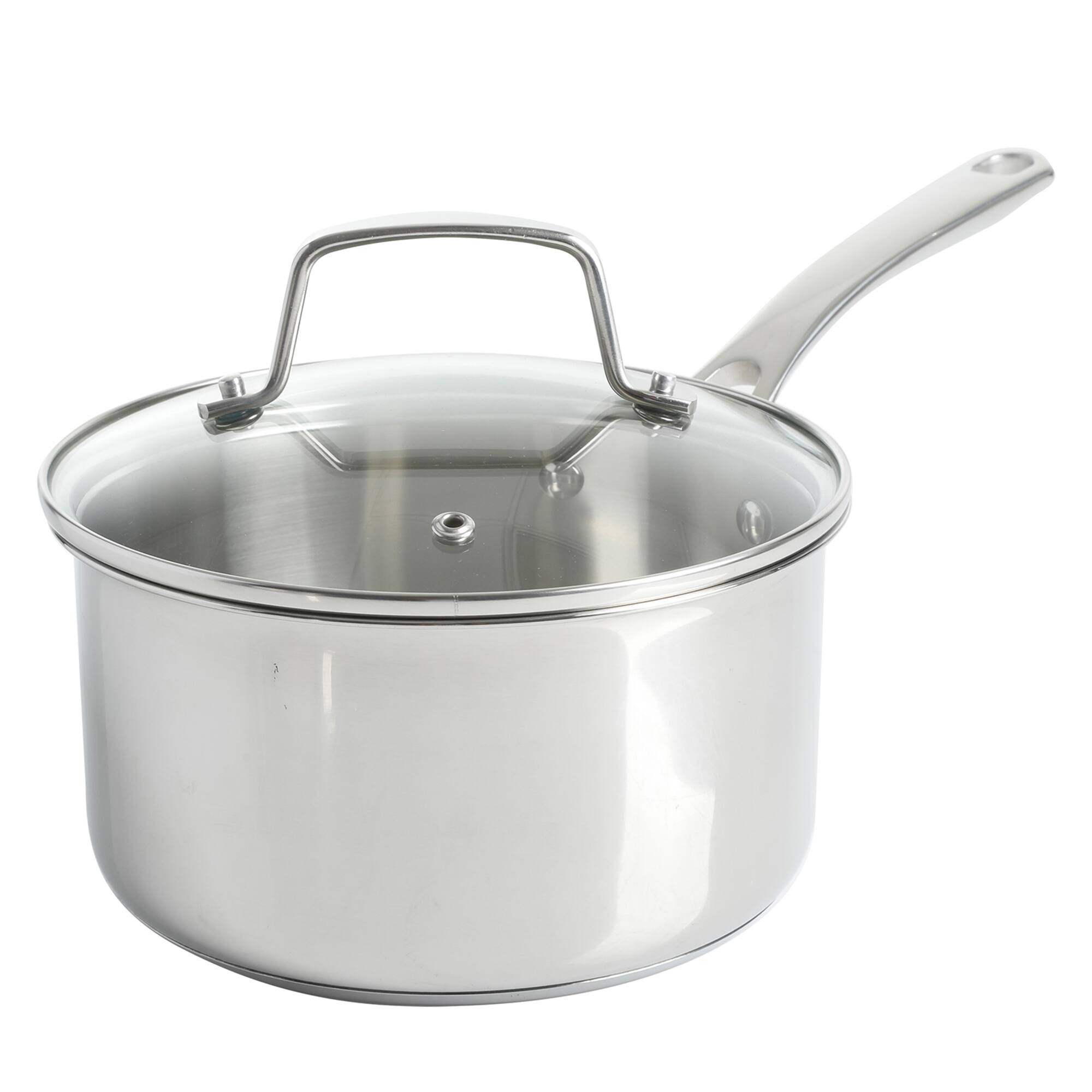 Martha Stewart 10 Piece Stainless Steel Cookware with Glass Lids Set